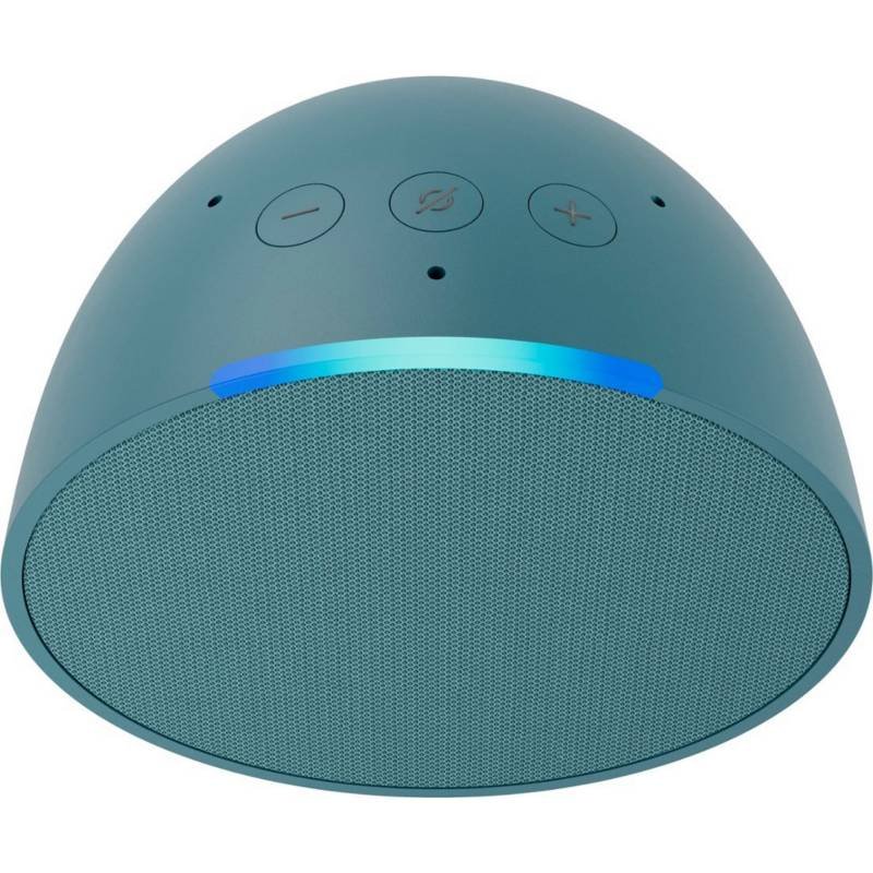 Echo pop alexa bluetooth pulsante microfono colore verde petrolio