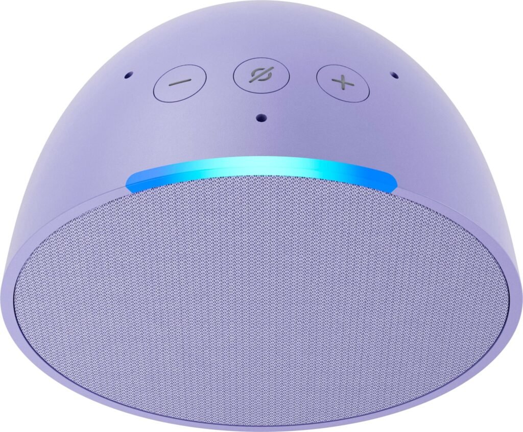 Echo pop alexa bluetooth pulsante microfono colore lavanda