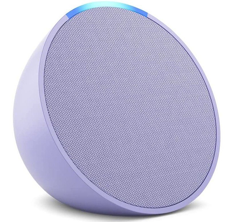 Echo pop alexa bluetooth pulsante microfono colore lavanda