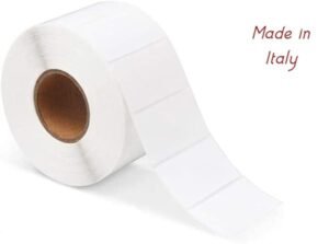 1 rotolo Etichette adesive 6x3 cm 60x30 mm carta termica non necessita di ribbon possono essere scritte anche a mano anima interna 40 mm compatibili con stampanti zebra (1800)